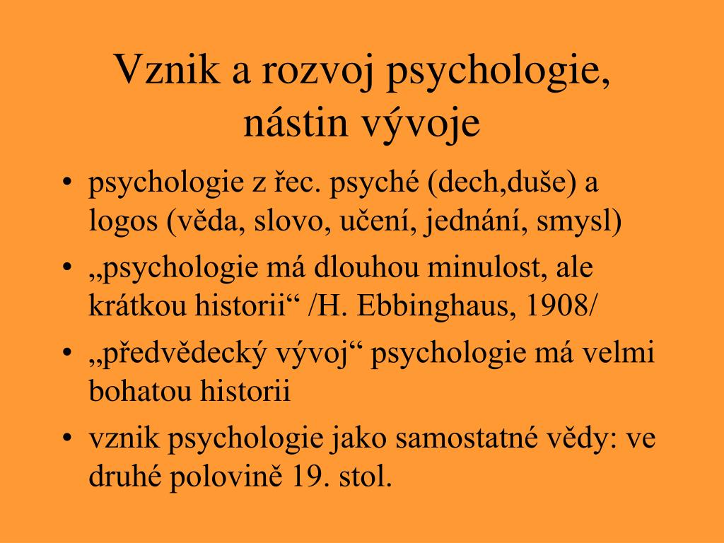 PPT - Základy psychologie PowerPoint Presentation, free download -  ID:4814508
