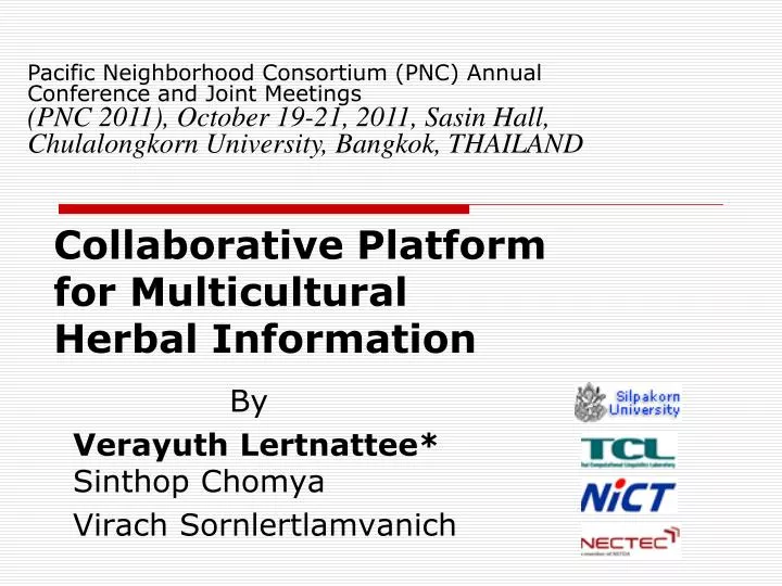 collaborative platform for multicultural herbal information n.