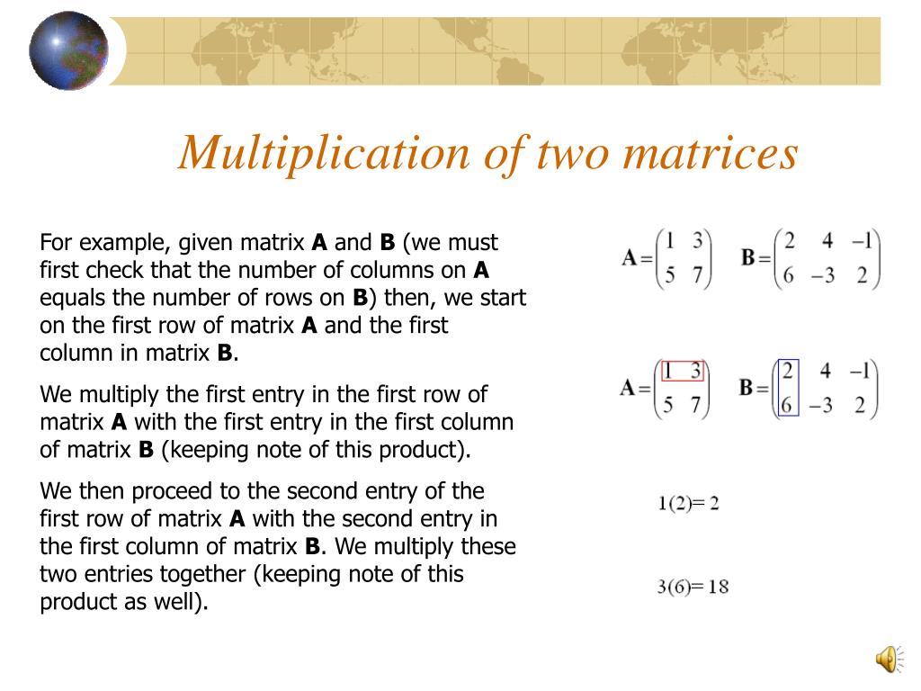 PPT - MATRIX MULTIPLICATION PowerPoint Presentation, free download - ID ...