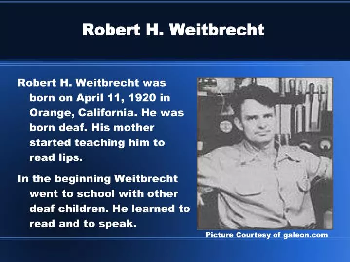 robert h weitbrecht n.