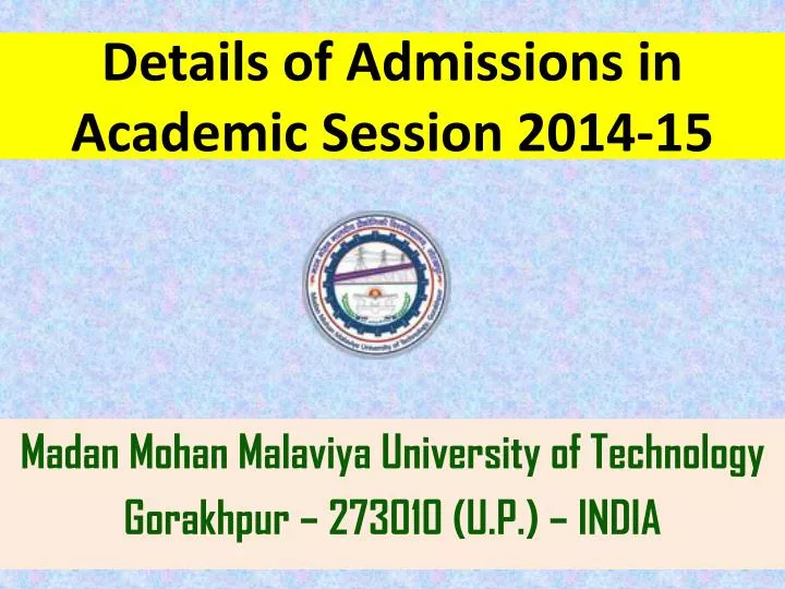 details of admissions in academic session 2014 15 n.