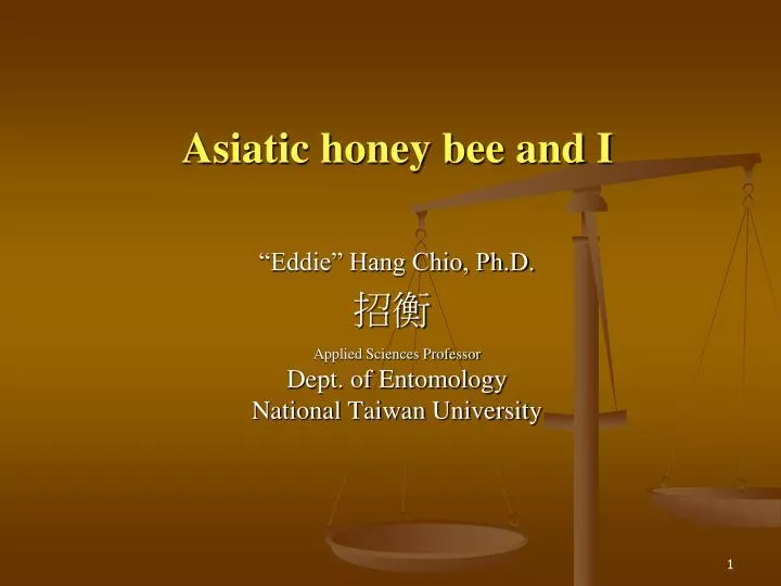 asiatic honey bee and i n.