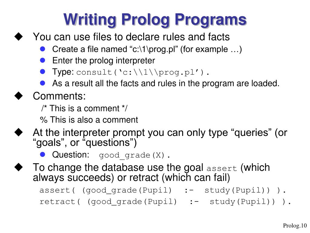 prolog write prolog write