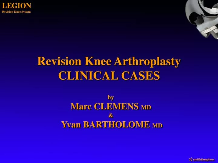 revision knee arthroplasty clinical cases n.