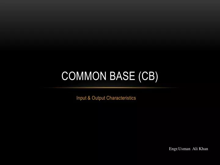 common base cb n.
