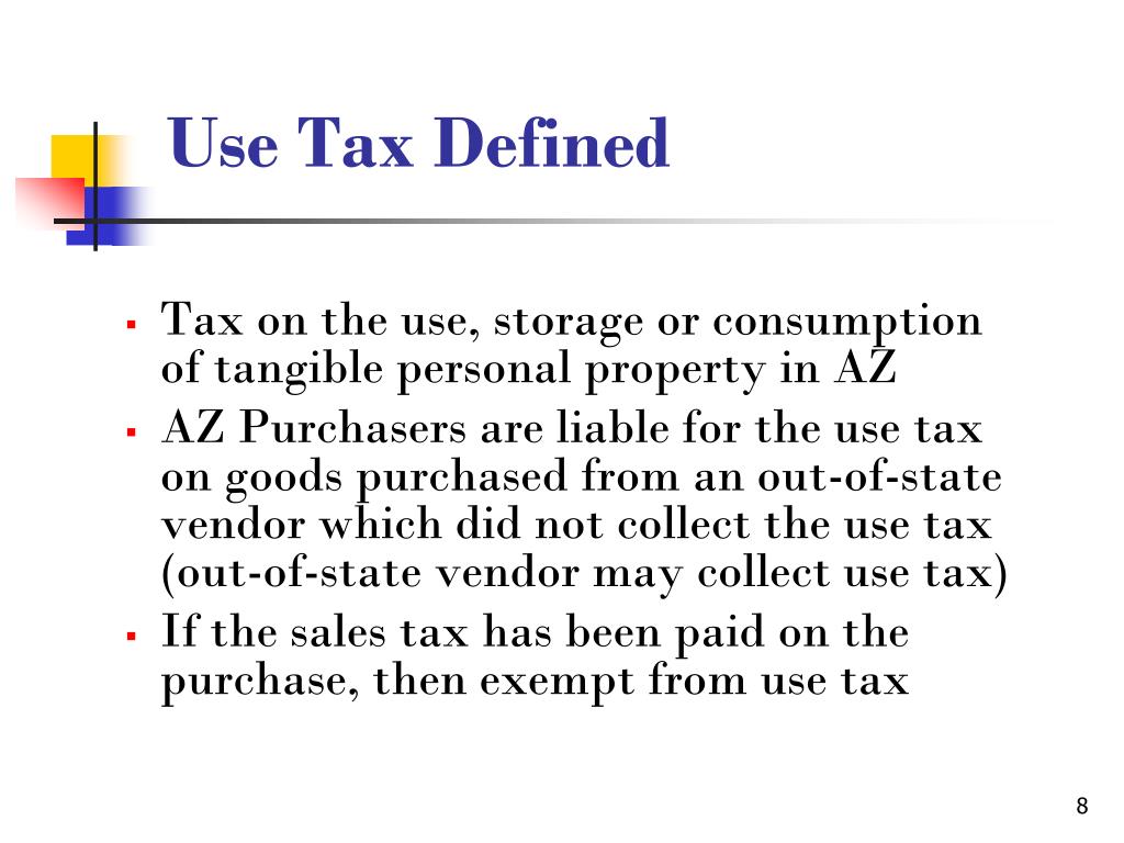PPT Arizona Sales Tax & Use Tax Tax Compliance Financial Services