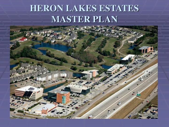 heron lakes estates master plan n.