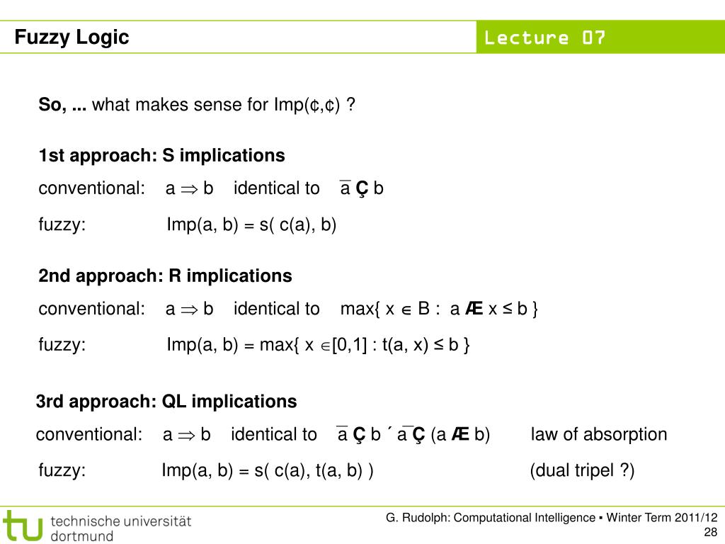 Ppt Computational Intelligence Winter Term 11 12 Powerpoint Presentation Id