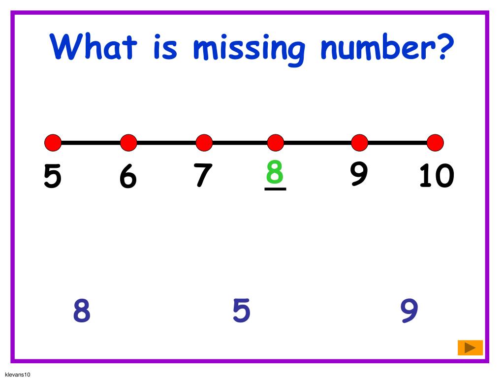 PPT - Number Line What is the Missing Number? PowerPoint Presentation
