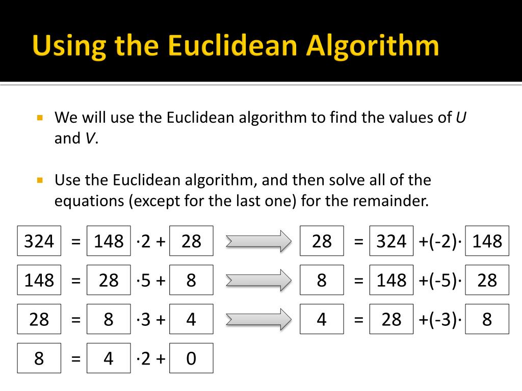 Ppt the euclidean algorithm powerpoint presentation free download