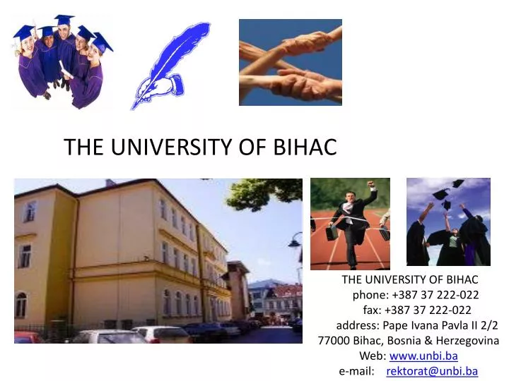 the university of bihac n.