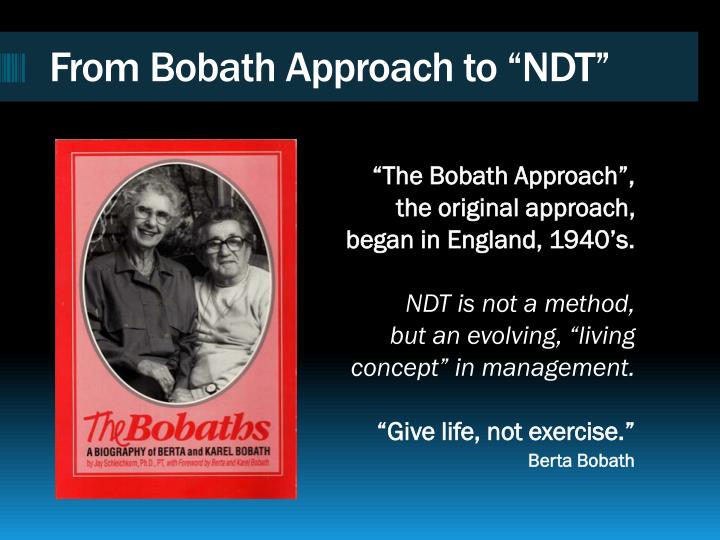 Ppt Neuro Developmental Treatment Association About The Ndta In
