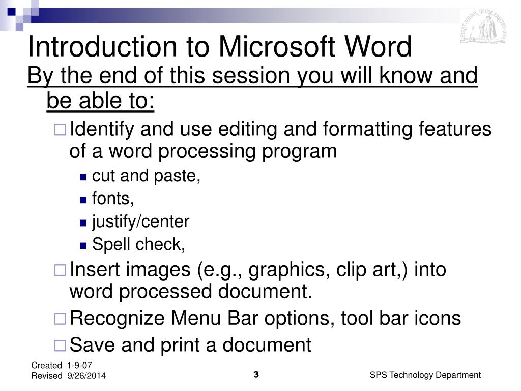 introduction to microsoft word powerpoint presentation