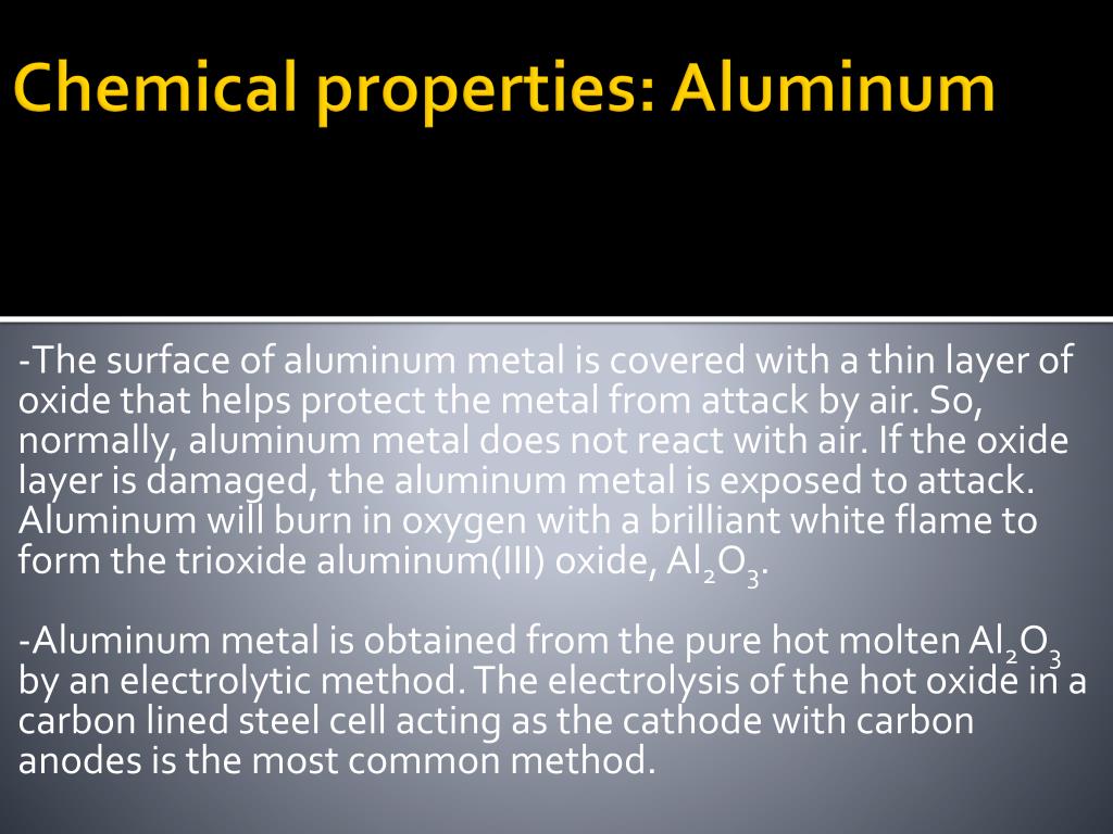 Properties Of Aluminium