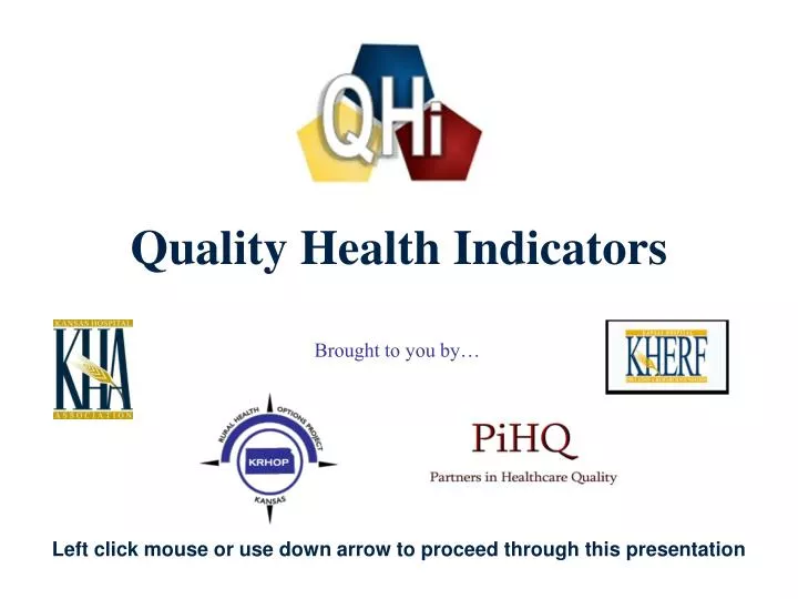quality health indicators n.