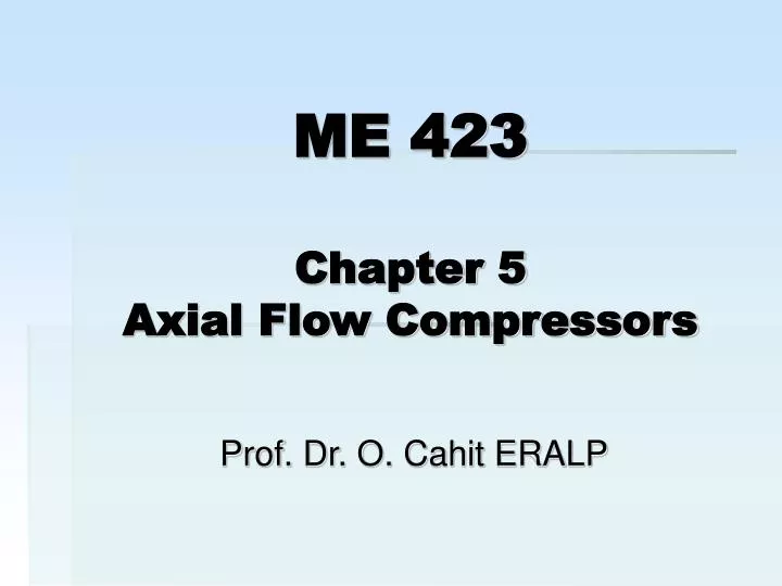 me 423 chapter 5 axial flow compressors n.