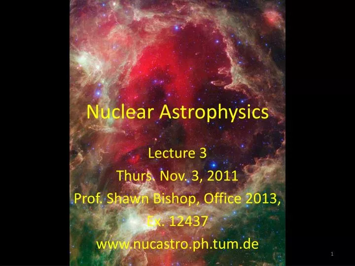 Ppt Nuclear Astrophysics Powerpoint Presentation Free Download Id