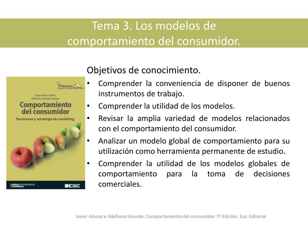 PPT - Tema 3. Los modelos de comportamiento del consumidor. PowerPoint  Presentation - ID:4821103