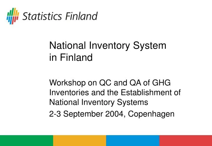 national inventory system in finland n.