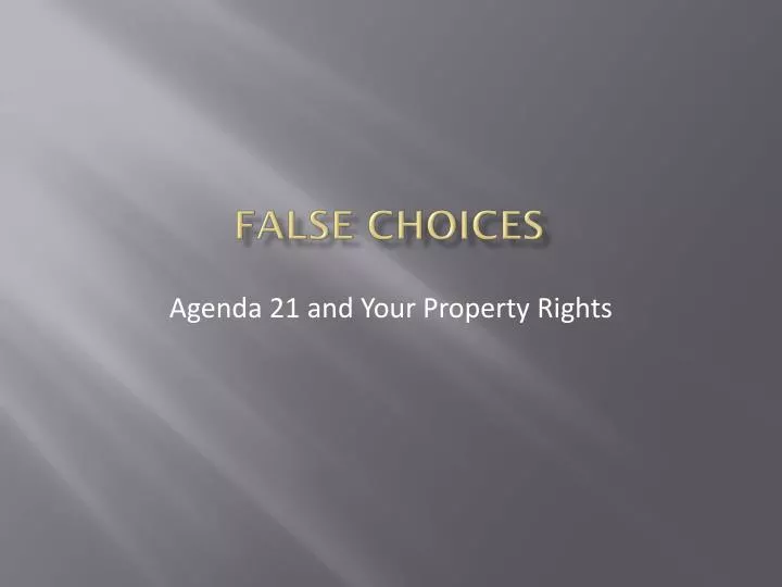 false choices n.