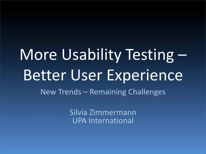 more usability testing better user experience n.