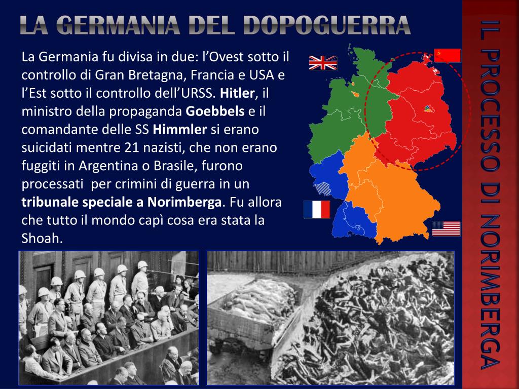 Divisione Germania Dopo La Seconda Guerra Mondiale PPT - IL SECONDO DOPOGUERRA e LA GUERRA FREDDA PowerPoint Presentation