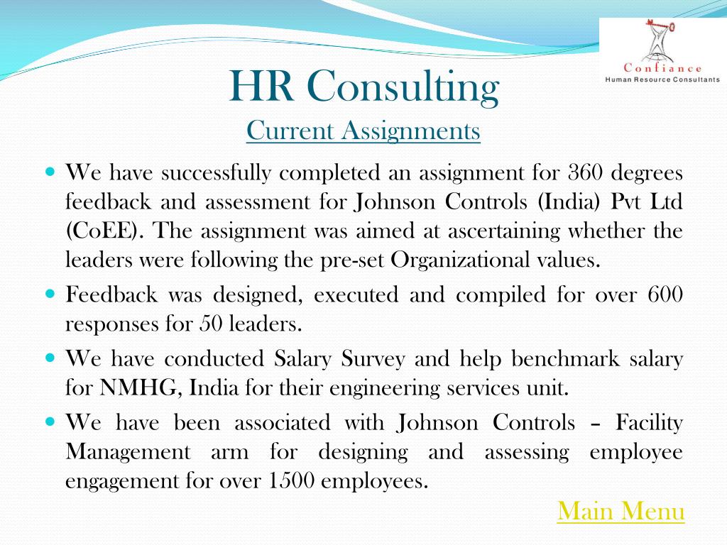 hr consulting assignments