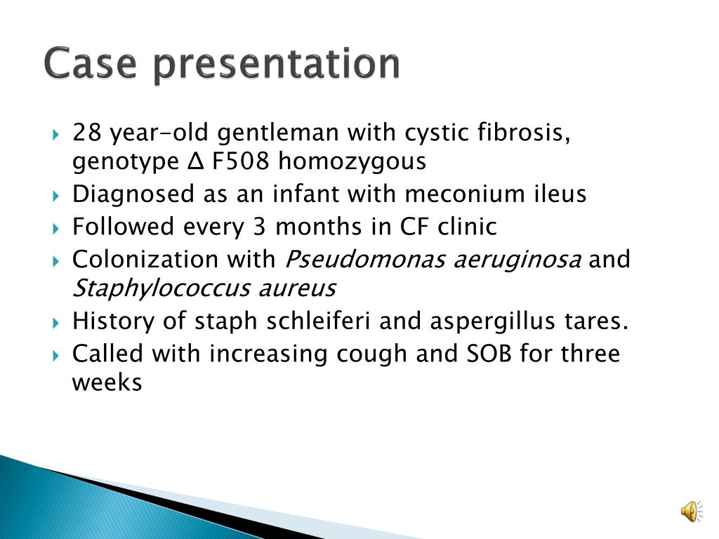 cystic fibrosis case study example