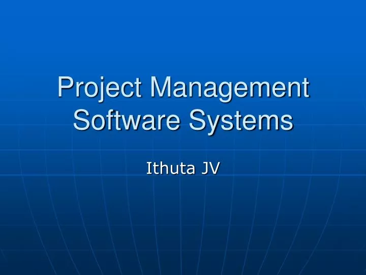 project management software systems n.