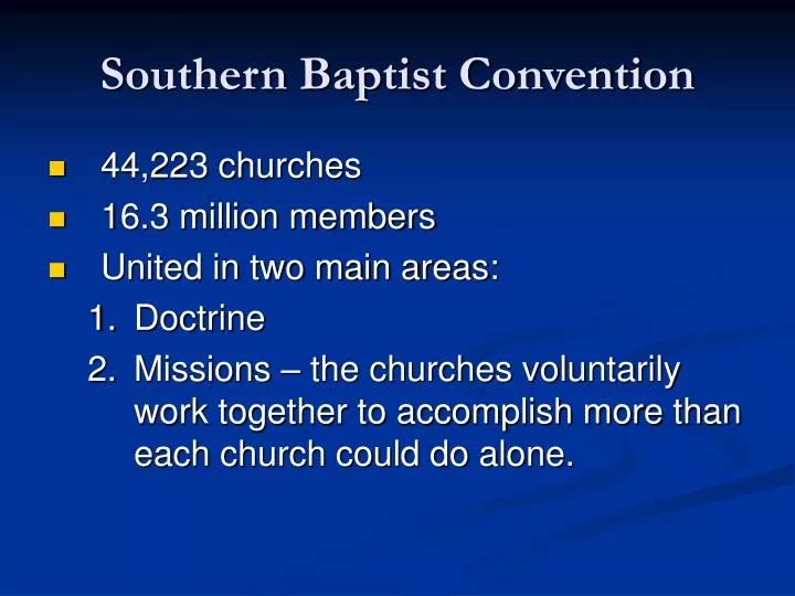 PPT Southern Baptist Convention PowerPoint Presentation, free
