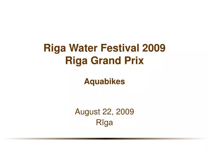 riga water festival 2009 riga grand prix aquabikes n.