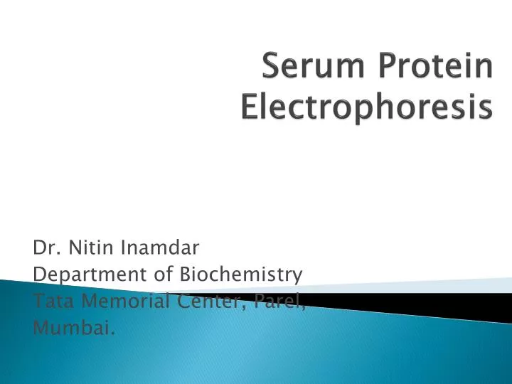 serum protein electrophoresis n.