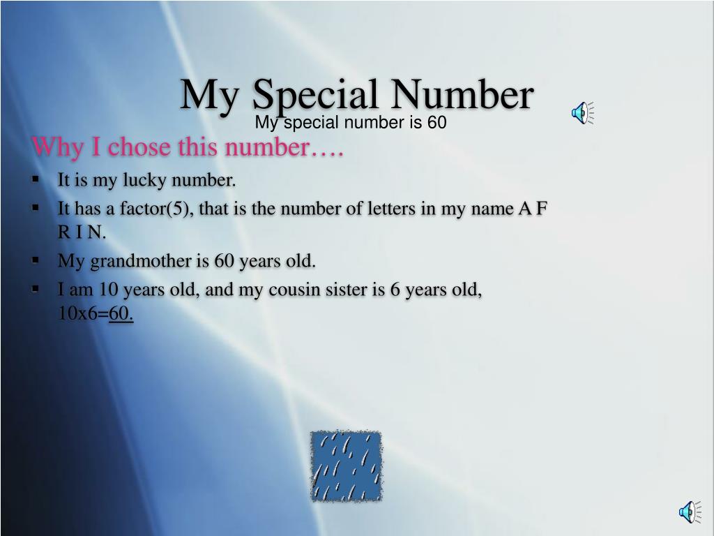 PPT - My Special Number PowerPoint Presentation, free download - ID:4825800