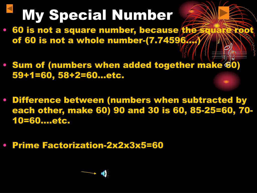 PPT - My Special Number PowerPoint Presentation, free download - ID:4825800