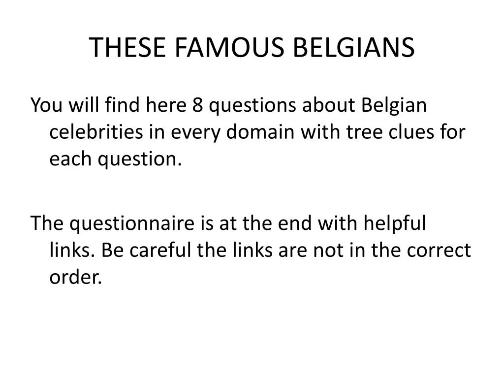 belgian celebrities