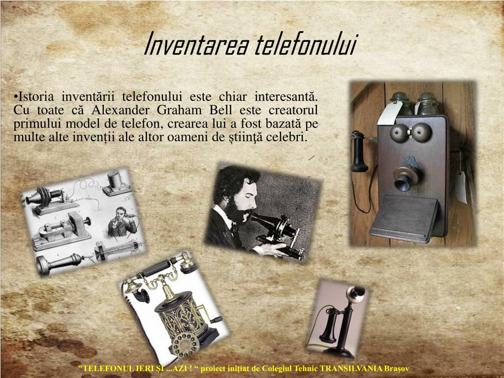 PPT - ISTORIA TELEFONULUI PowerPoint Presentation, free download -  ID:4826405