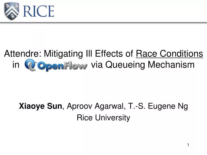 attendre mitigating ill effects of race conditions in via queueing mechanism n.