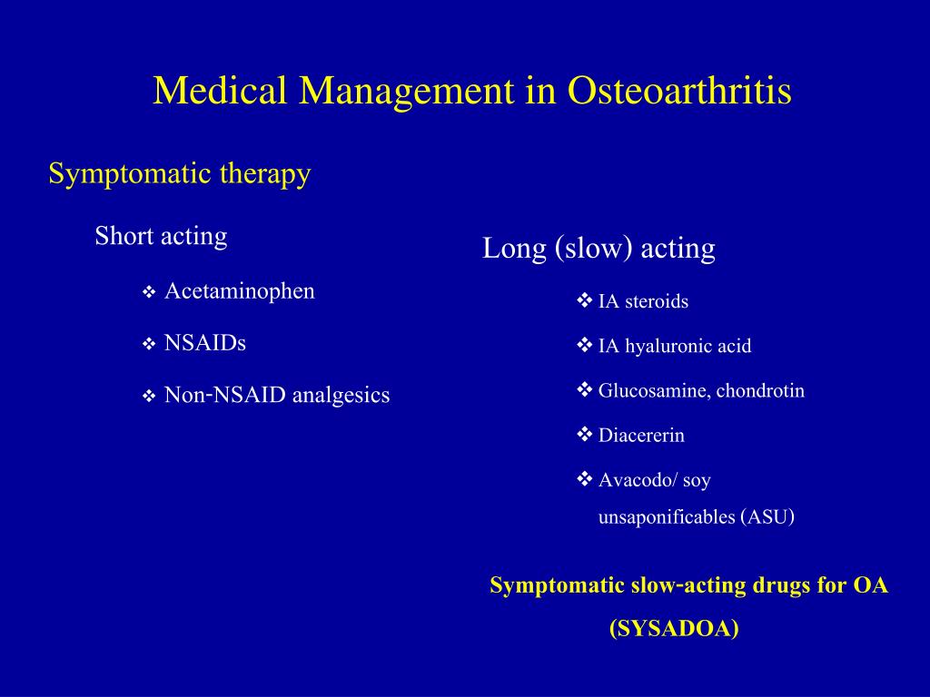 PPT - การรักษาโดยยาในโรคข้อเสื่อม ( Medical Management In ...