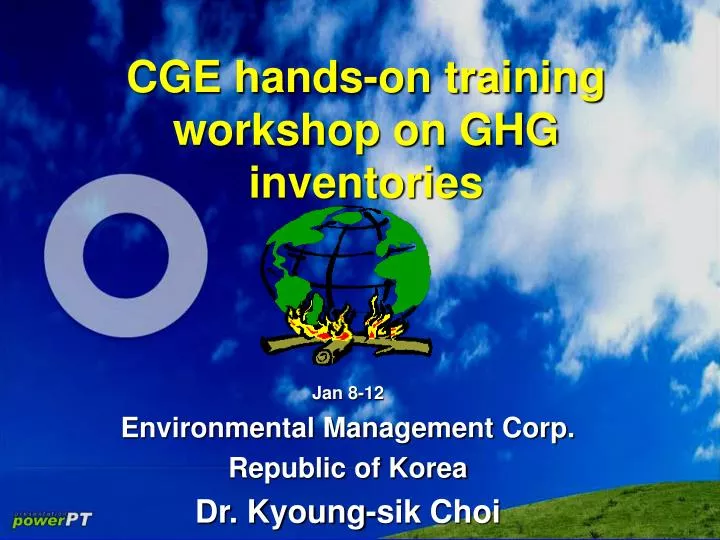 cge hands on training workshop on ghg inventories n.