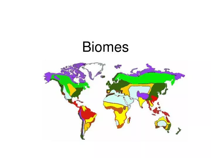 biomes n.