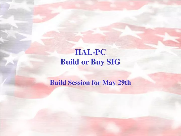 hal pc build or buy sig n.