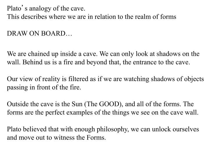 platos analogy of the cave platos analogy of the cave