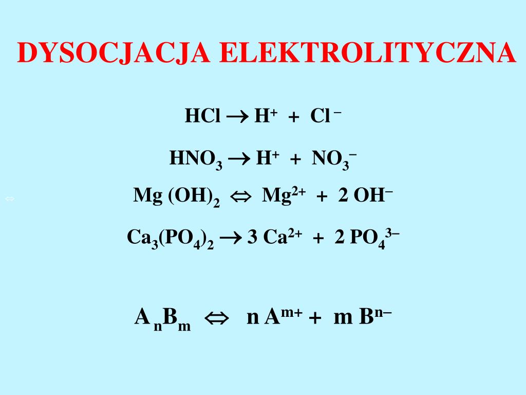 Co To Jest Dysocjacja Elektrolityczna PPT - CHEMIA OGÓLNA PowerPoint Presentation, free download - ID:4828396
