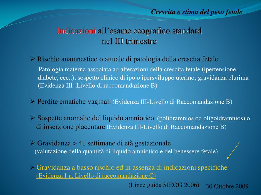 Basso Peso Fetale Nel Terzo Trimestre
