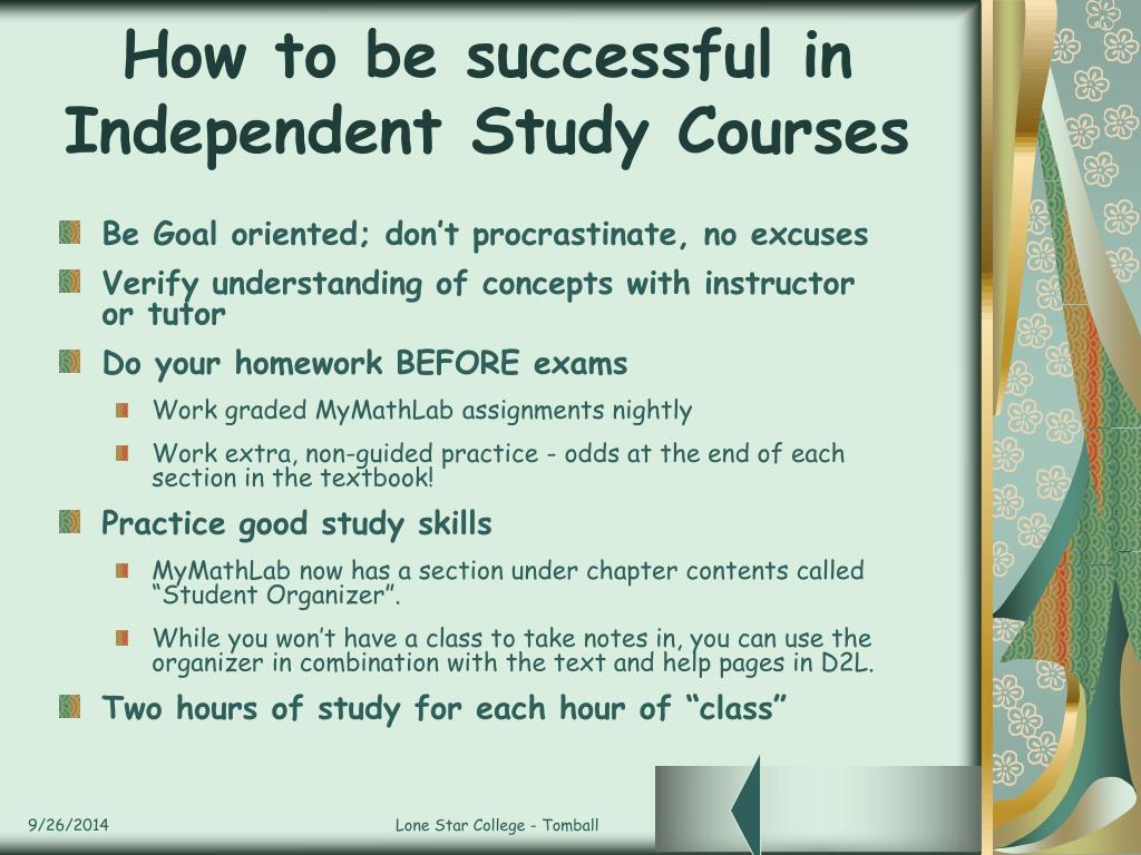 PPT - Welcome To LSC-Tomball Independent Study Math Course PowerPoint ...