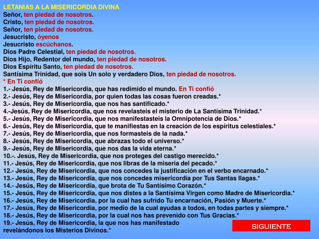 PPT - LA CORONILLA DE LA DIVINA MISERICORDIA PowerPoint Presentation, free  download - ID:4832229