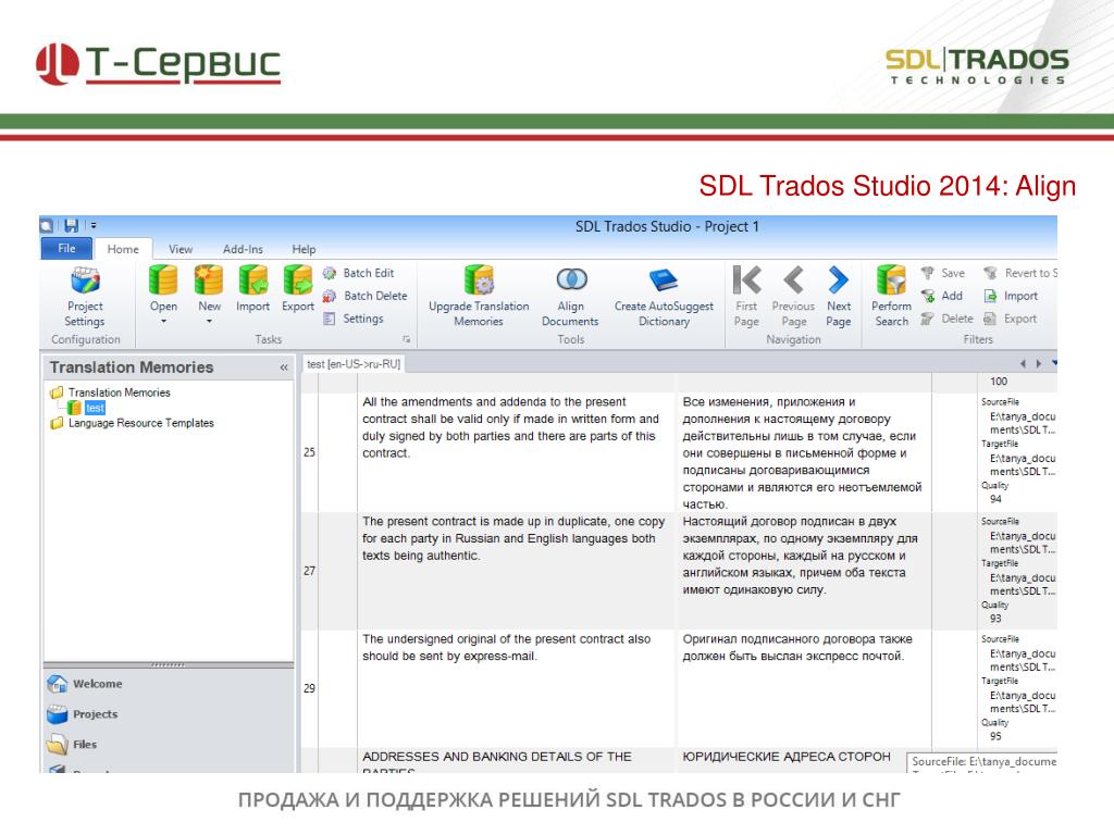 Сервис для скачивания. Традос. Trados Studio. Традос. Ру. Align в Trados.