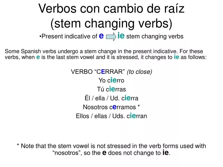 ppt-verbos-con-cambio-de-ra-z-stem-changing-verbs-powerpoint-presentation-id-4832944