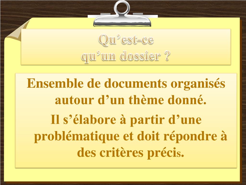 PPT Elaborer un dossier documentaire ( Méthodologie) PowerPoint Presentation ID4833514
