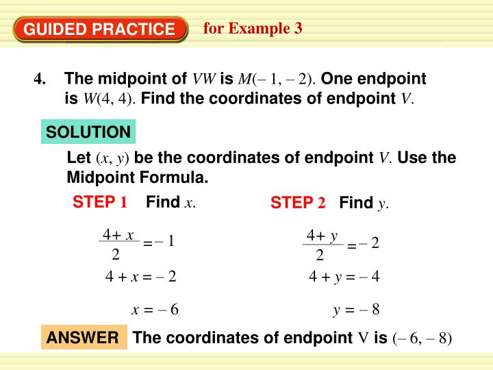 endpoint formula